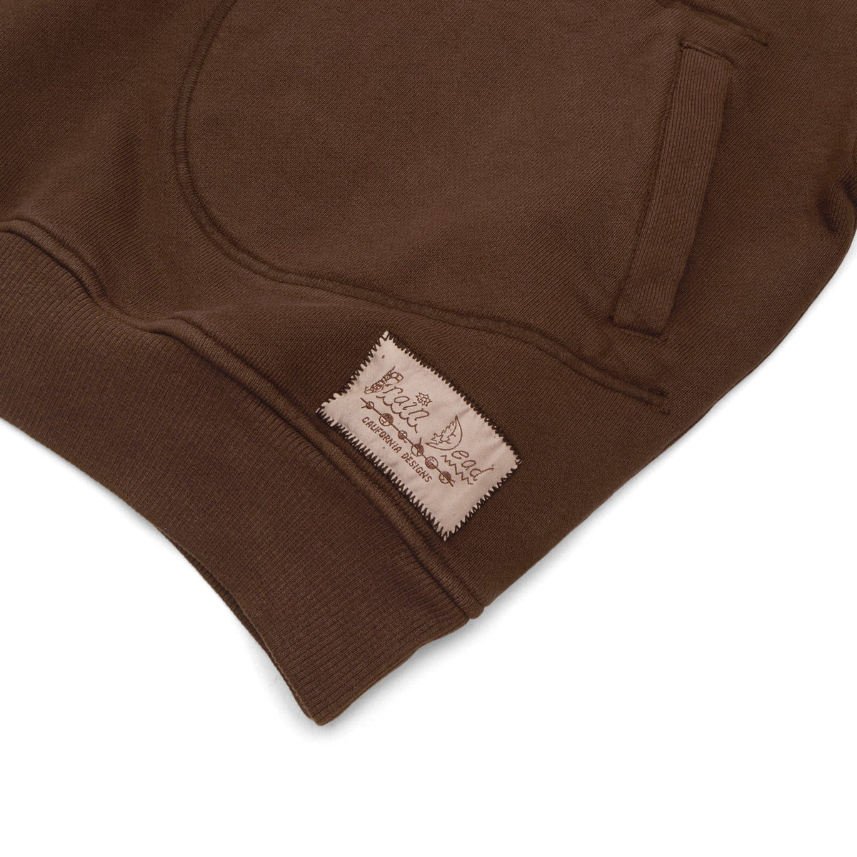 Brain Dead Half Zip Collared Sweatshirt (Brown) - Image 4