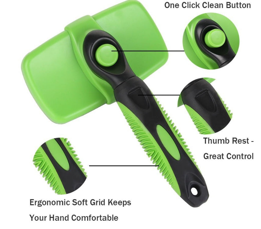 Pet Self-Cleaning Slicker Brush - Image 5