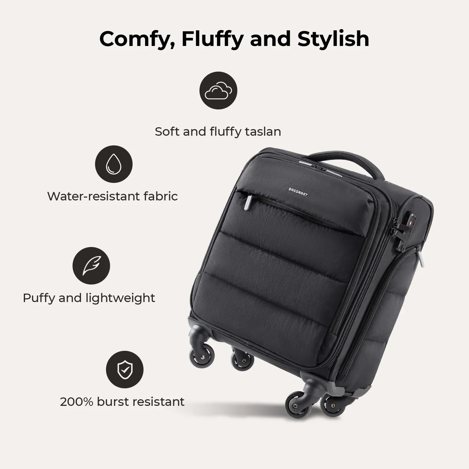 Bagsmart 16" Personal Item Carry on Luggage