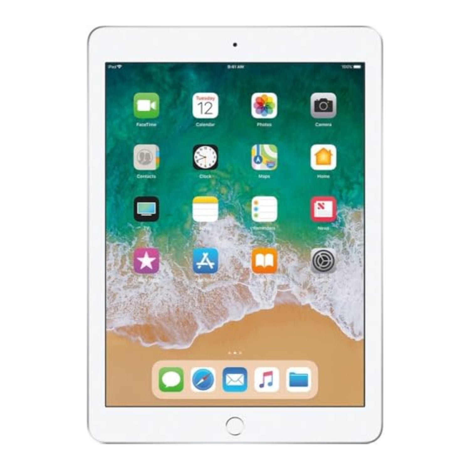 Apple iPad 9.7"(6th Gen, 2018) Wiƒ??Fi + Cellular ƒ?? 32ƒ??GB ƒ?? Silver ƒ?? MR6P2LL/A