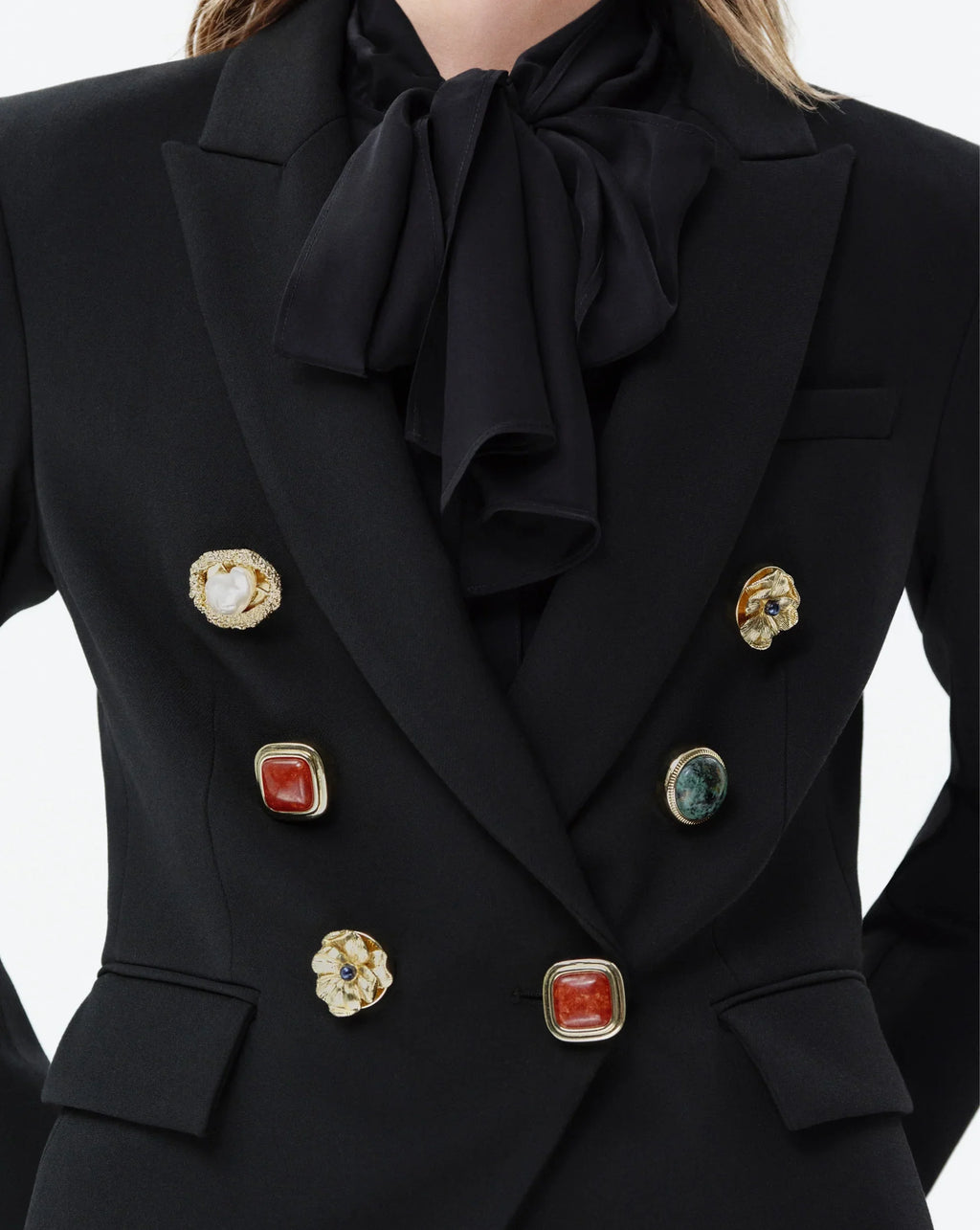 Jacket Button Brooch Four-Pack - Image 2