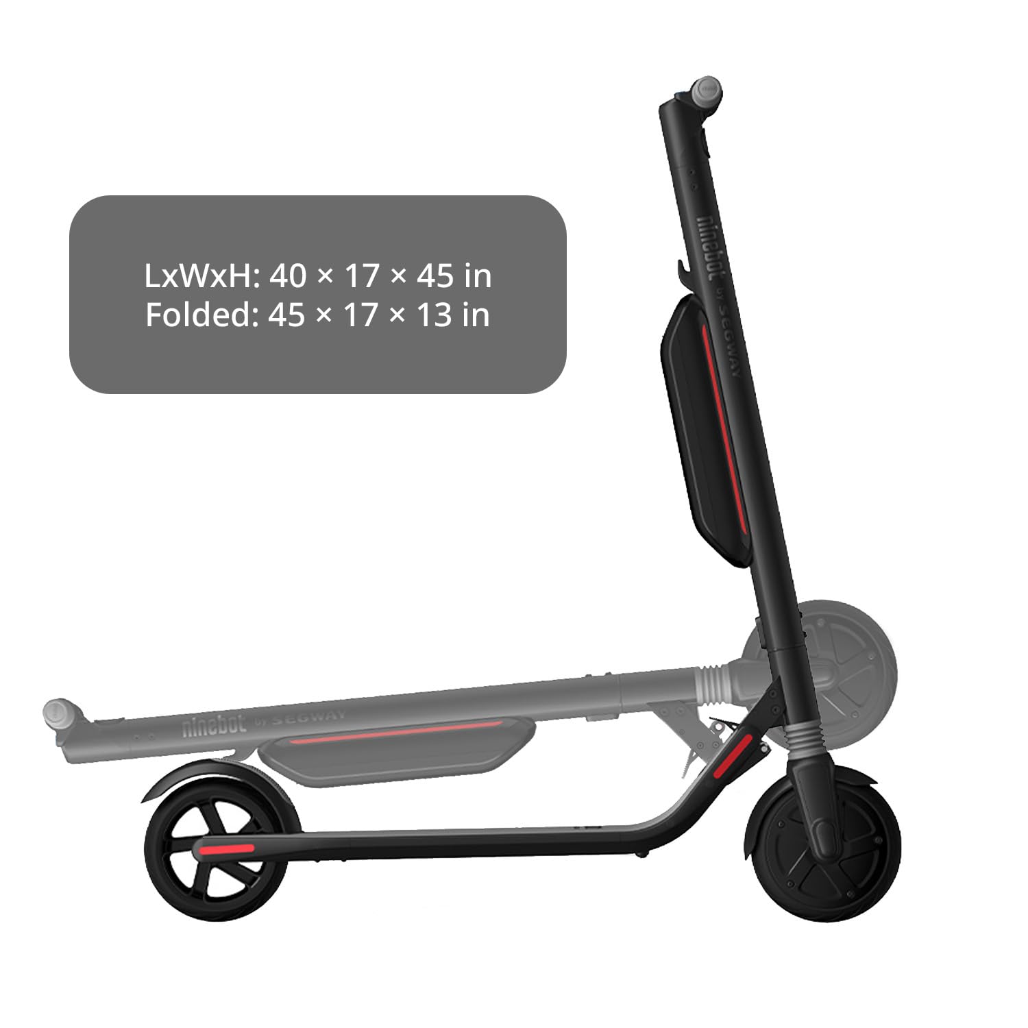 Segway - ES3 Plus Kick Scooter w/28 mi Max Operating Range & 18.6 mph Max Speed - Black - AA.00.0010.05