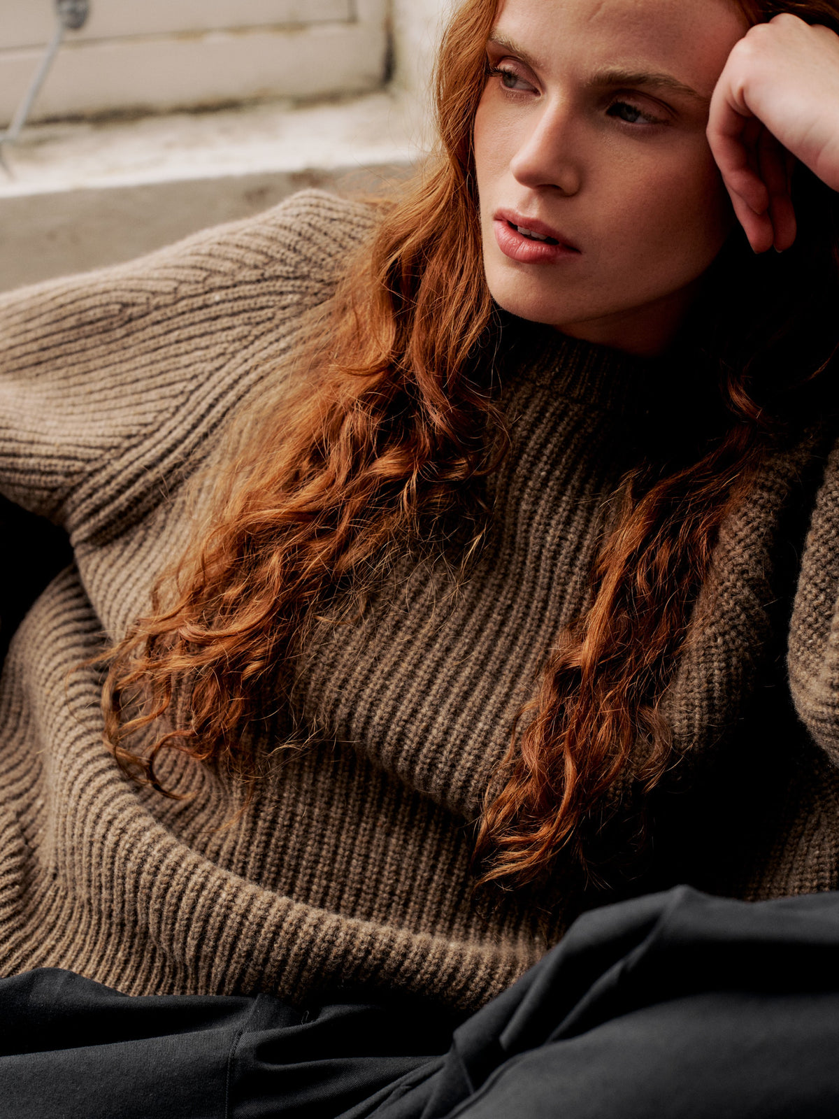 Women's Amy Powney + Finisterre Fisherman Rib Crew Neck Jumper - Image 2