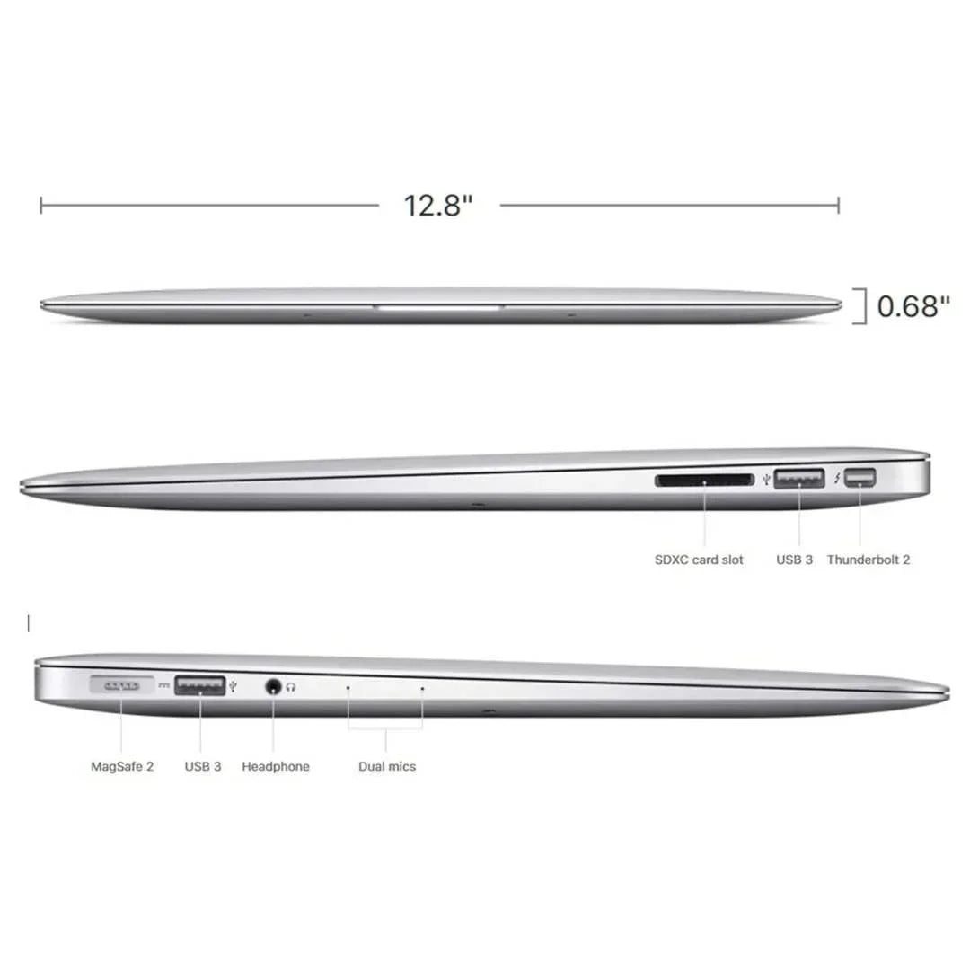 Apple MacBook Air 13" - Intel Core i5 - 8GB RAM - 256GB SSD (2017) - Silver - MQD42LL/A