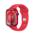 Apple Watch Series 9 (GPS + Cellular) 45mm Aluminum Case with RED Sport Band - M/L - (PRODUCT)RED - MRYG3LL/A