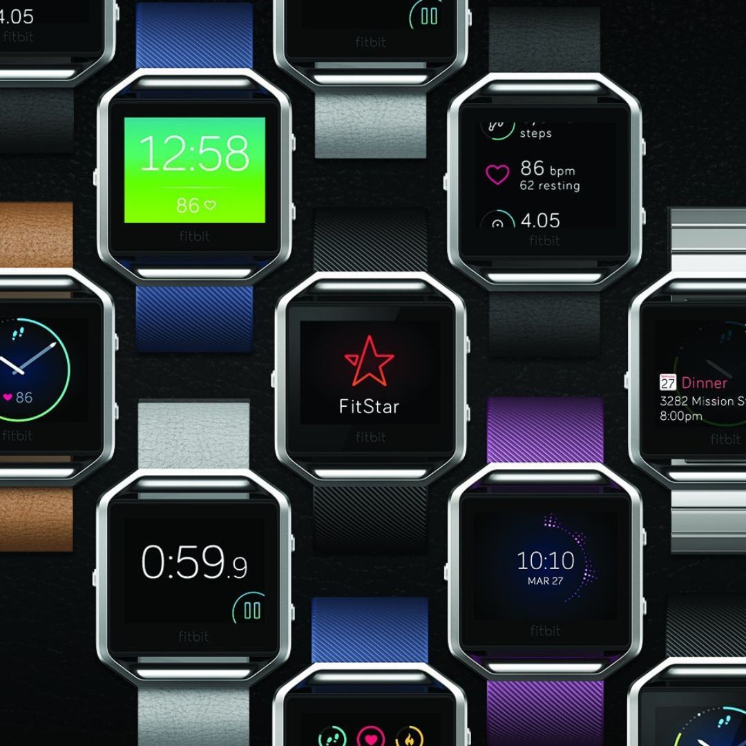 Fitbit Blaze Smart Fitness Watch ƒ?? Small Blue Band ƒ?? FB502SBUS