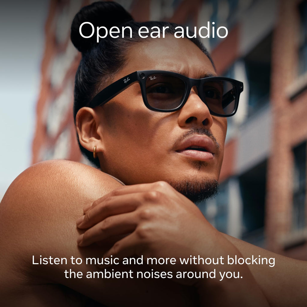 Ray-Ban Meta Wayfarer glasses w/ Meta AI - Polarized Gradient Graph Lenses