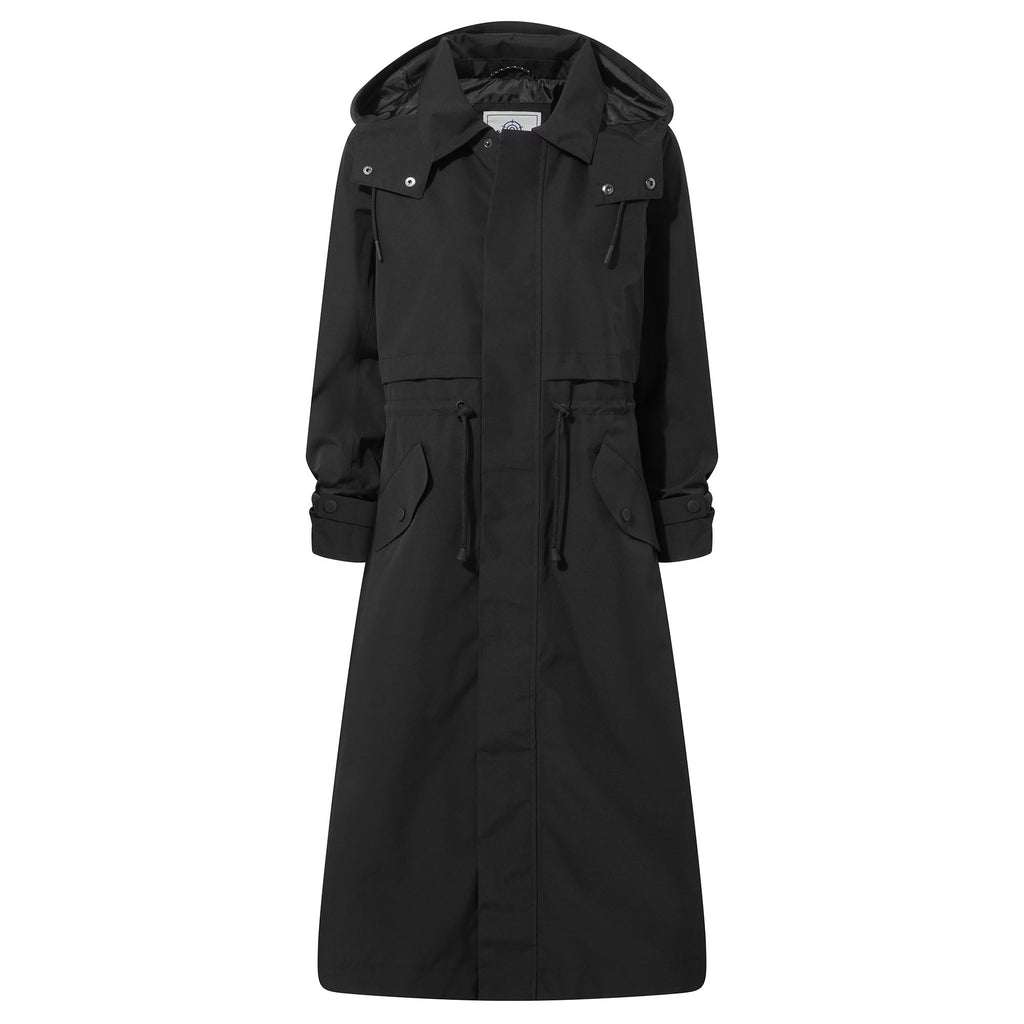Alva Womens Waterproof Trench Coat - Black - Image 13