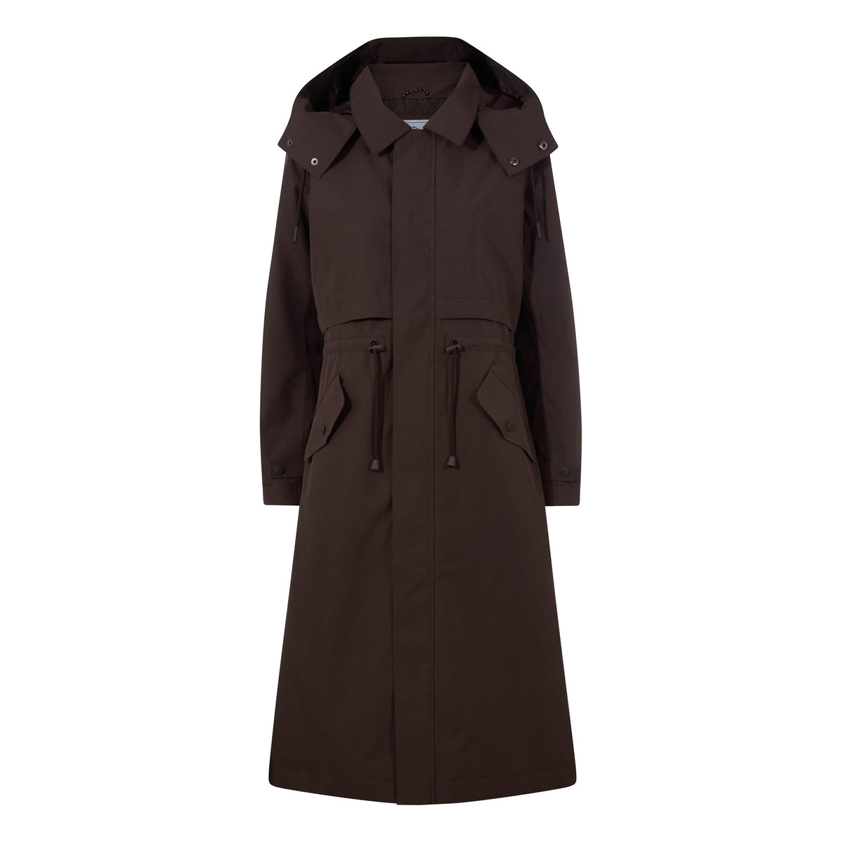Alva Womens Waterproof Trench Coat - Chocolate Brown - Image 13