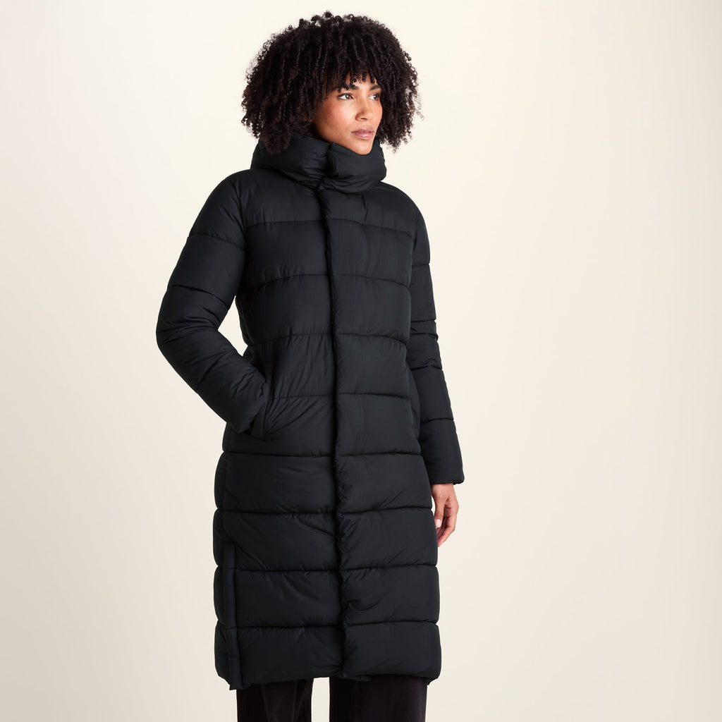 Bartlett Womens Longline Insulated Padded Coat - Black - Image 8