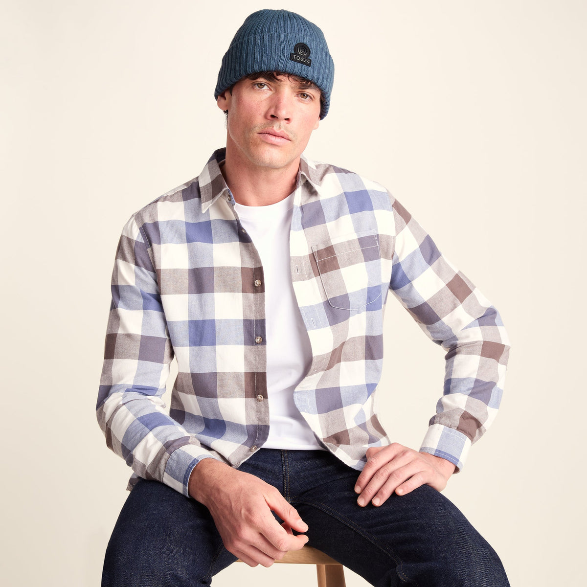 Burke Knit Hat - Smokey Blue - Image 2