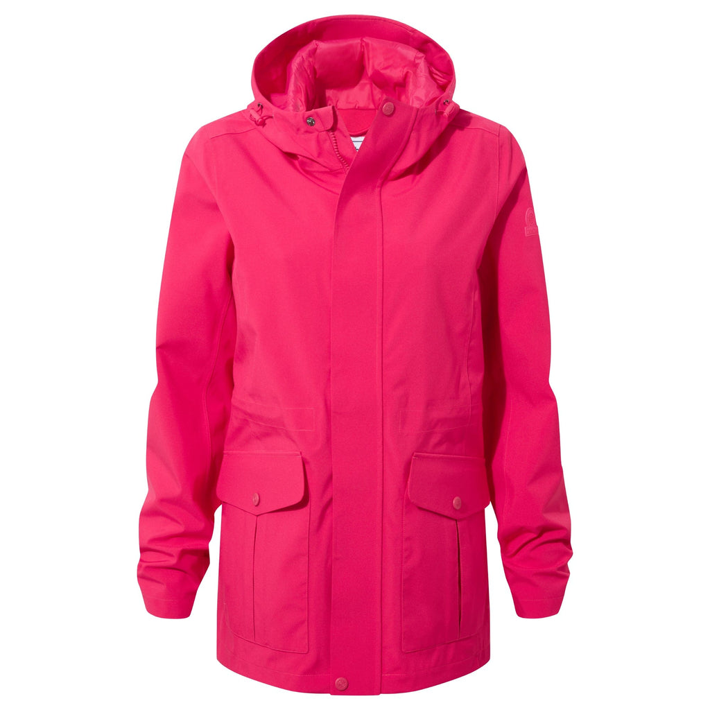 Burradon Womens Waterproof Jacket - Magenta Pink - Image 10