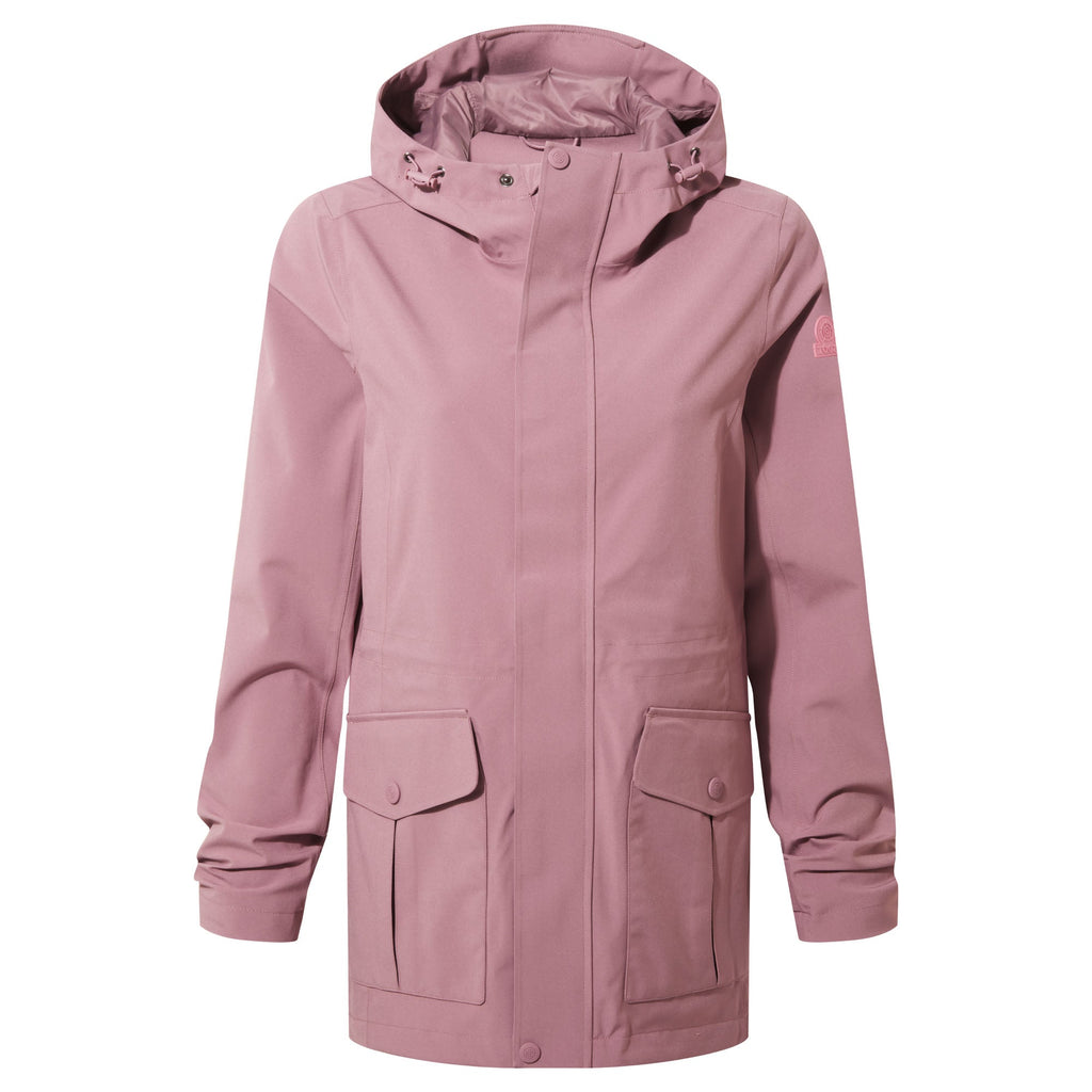 Burradon Womens Waterproof Jacket - Mauve - Image 9