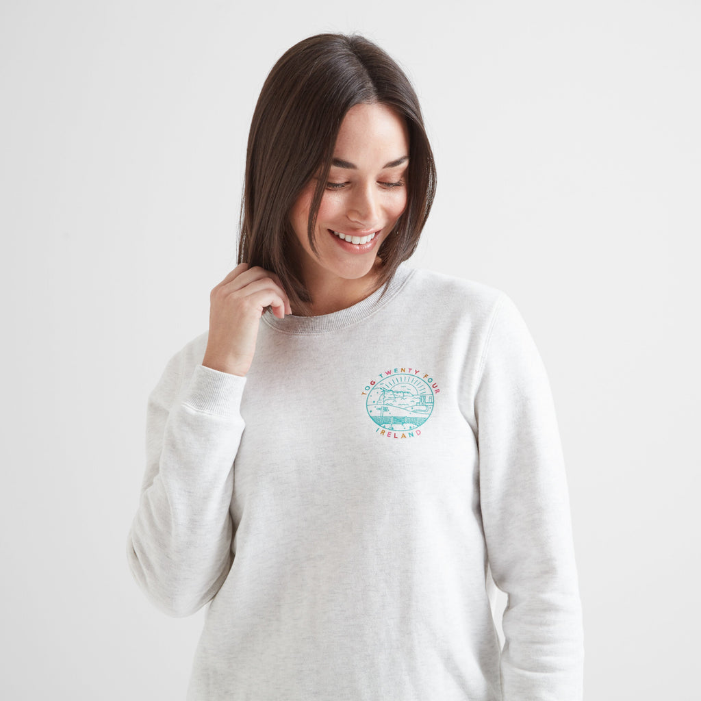 Castle Womens Supersoft Sweatshirt - Ice Grey Marl - Image 4