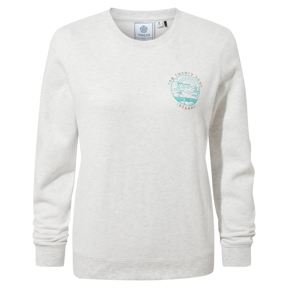 Castle Womens Supersoft Sweatshirt - Ice Grey Marl - Image 5