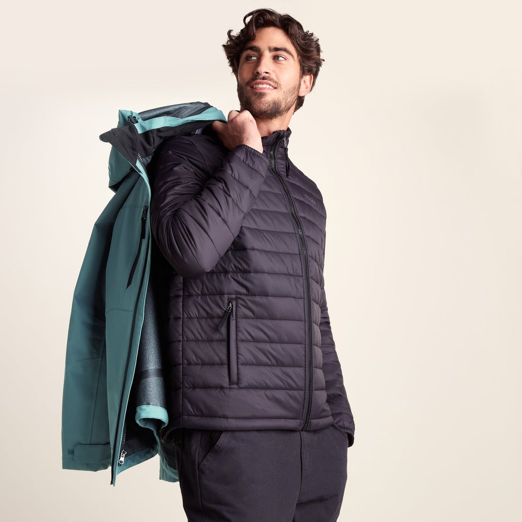 Denton Mens 3-in-1 Waterproof Jacket - Light Teal - Image 9