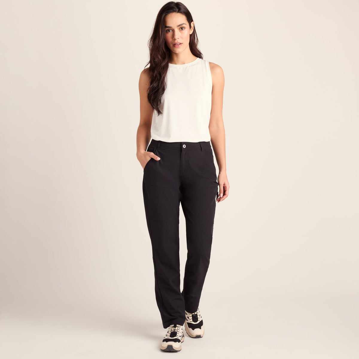 Denver Womens Walking Trousers Long - Black - Image 2