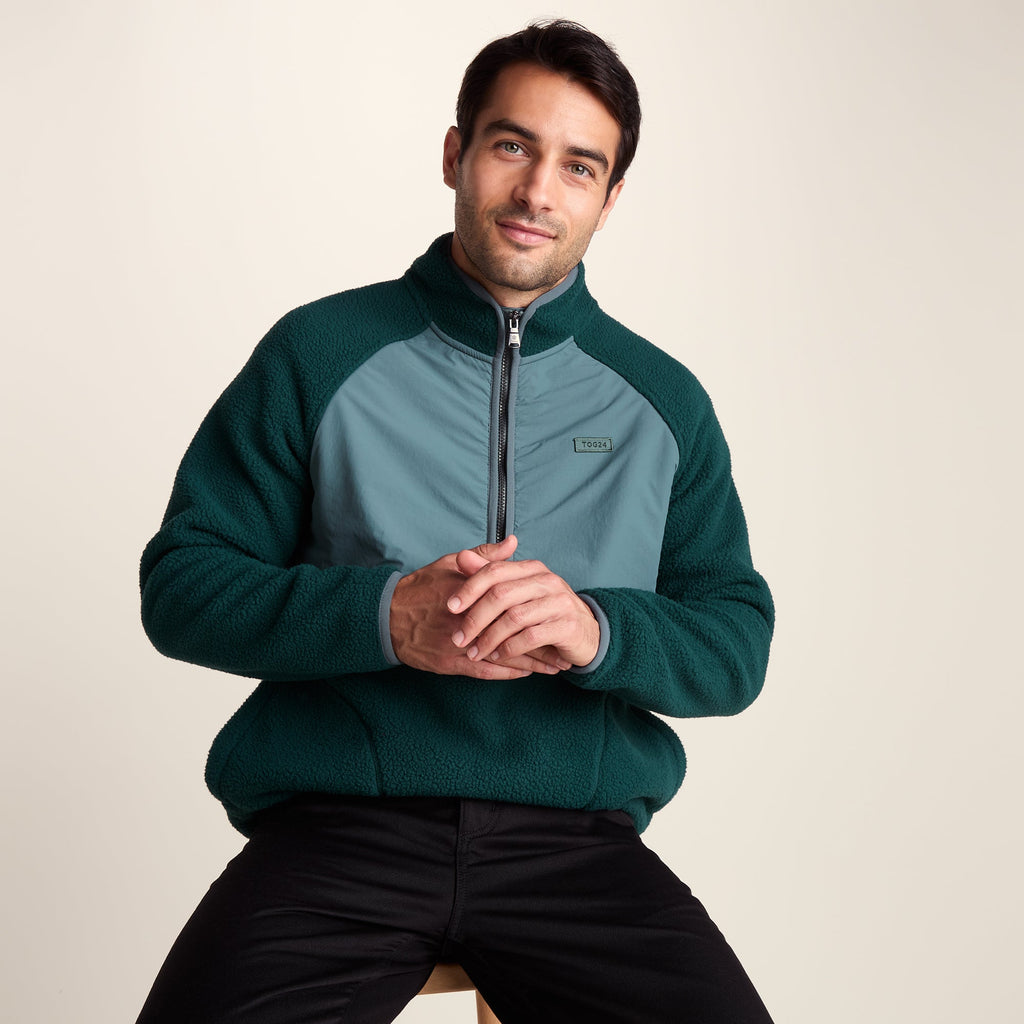 Eldon Mens Sherpa Fleece - Midnight Green - Image 4