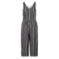 Emmie Womens Supersoft Jumpsuit - Black Doodle Stripe Print - Image 6