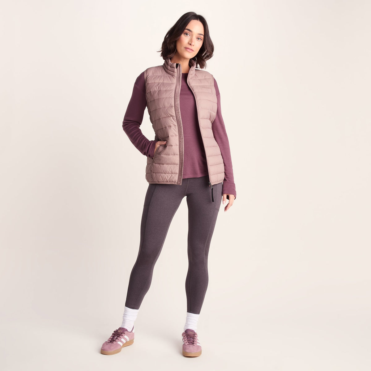 Gibson Womens Insulated Padded Gilet - Faded Pink - Image 2