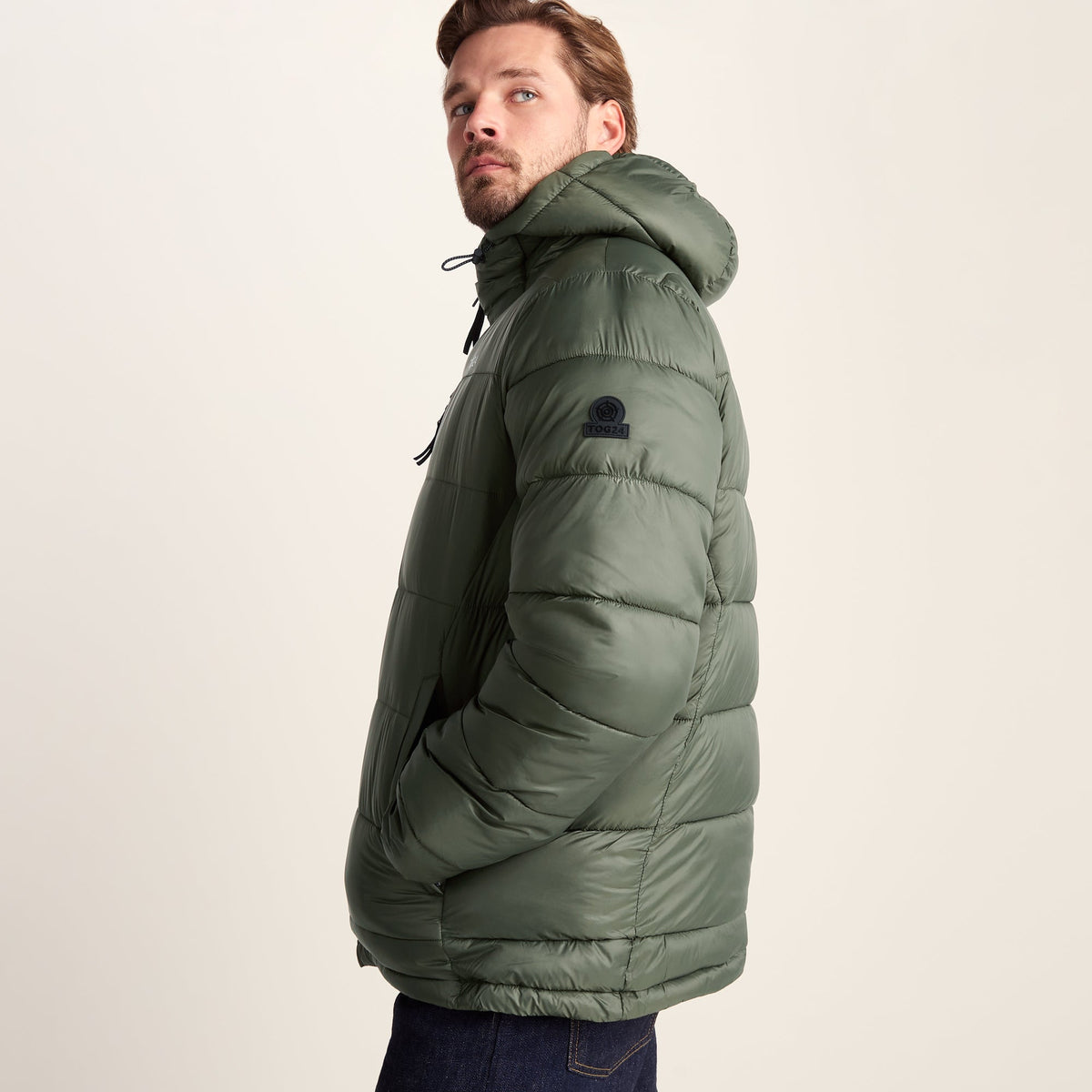 Maloney Mens Wind Resistant Insulated Jacket - Light Forest - Image 6