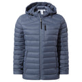 North Womens RDS Certified Down Hooded Jacket - Blue Stone - Image 8