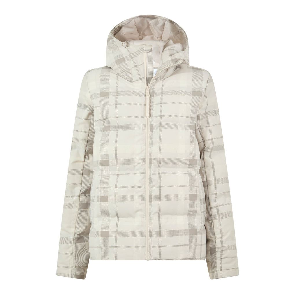 Orelle Womens Insulated Ski Jacket - Taupe Check - Image 19