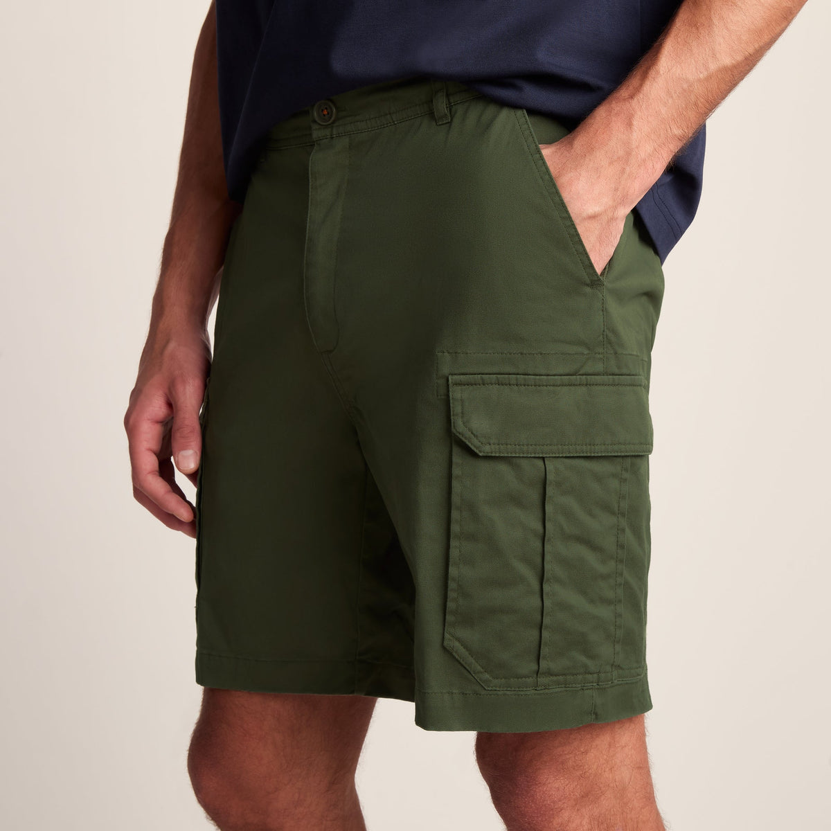 Pace Mens Supersoft Cargo Shorts - Forage Green - Image 5