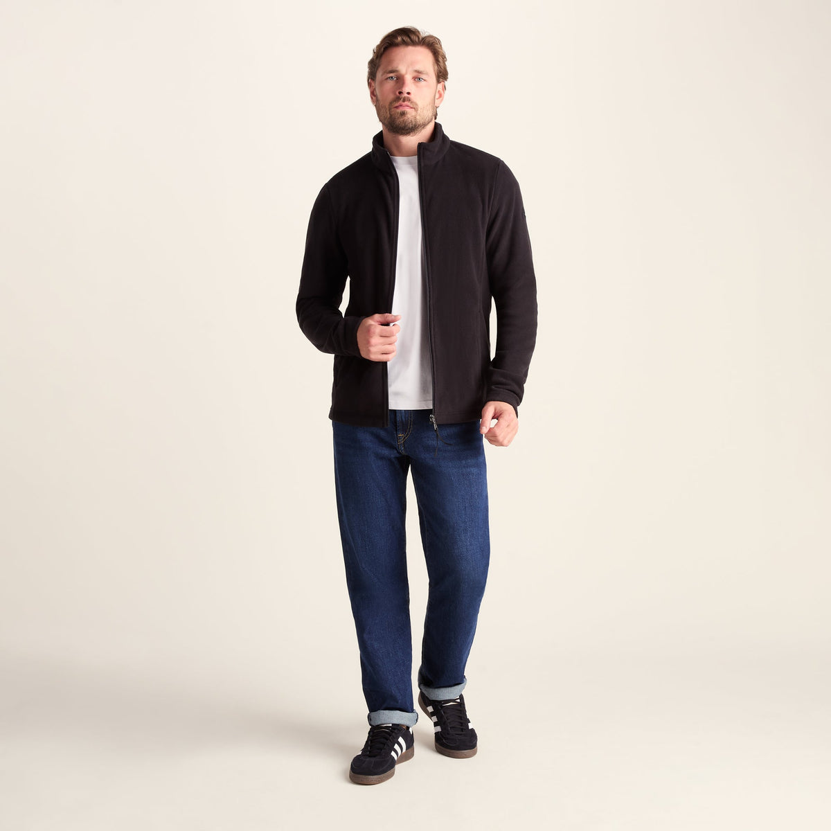 Revive Mens Fleece Jacket - Black - Image 2