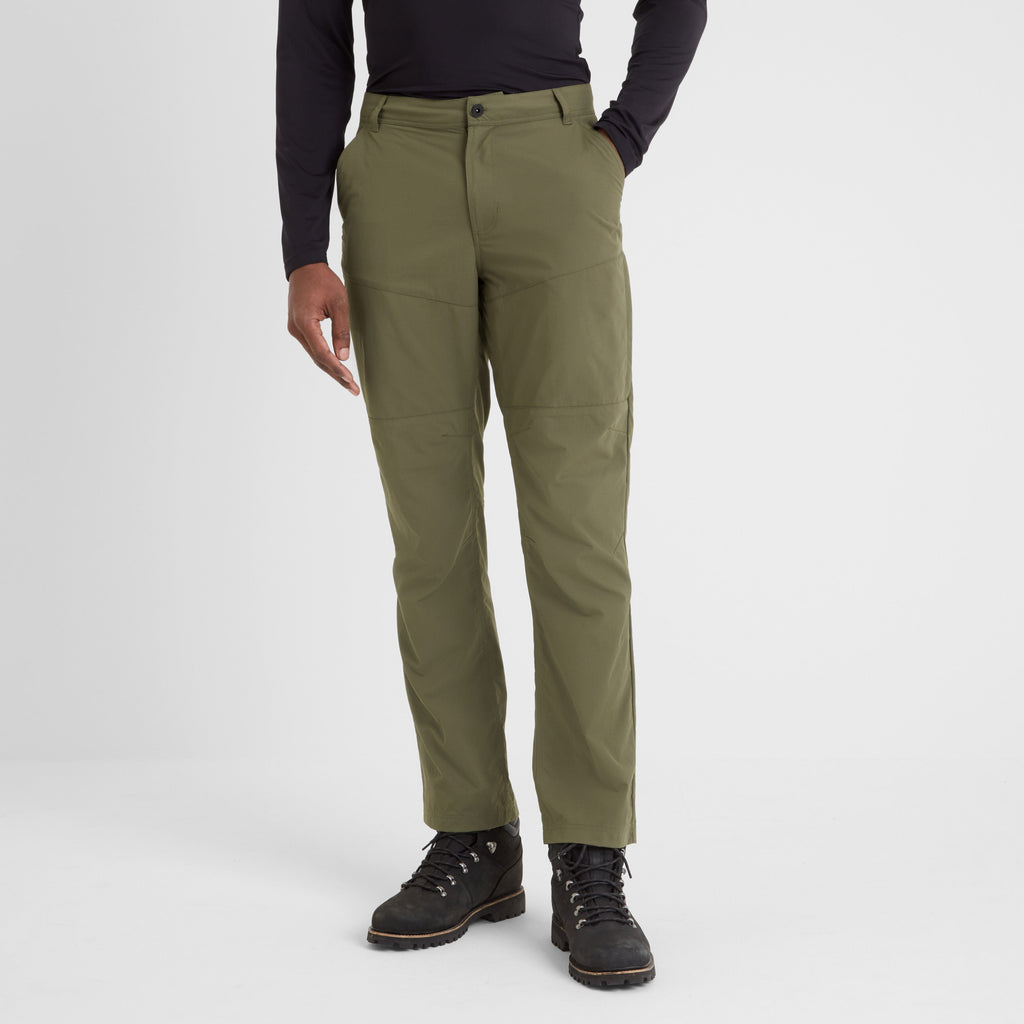 Rowland Mens Performance Trousers Short Leg - Khaki - Image 2