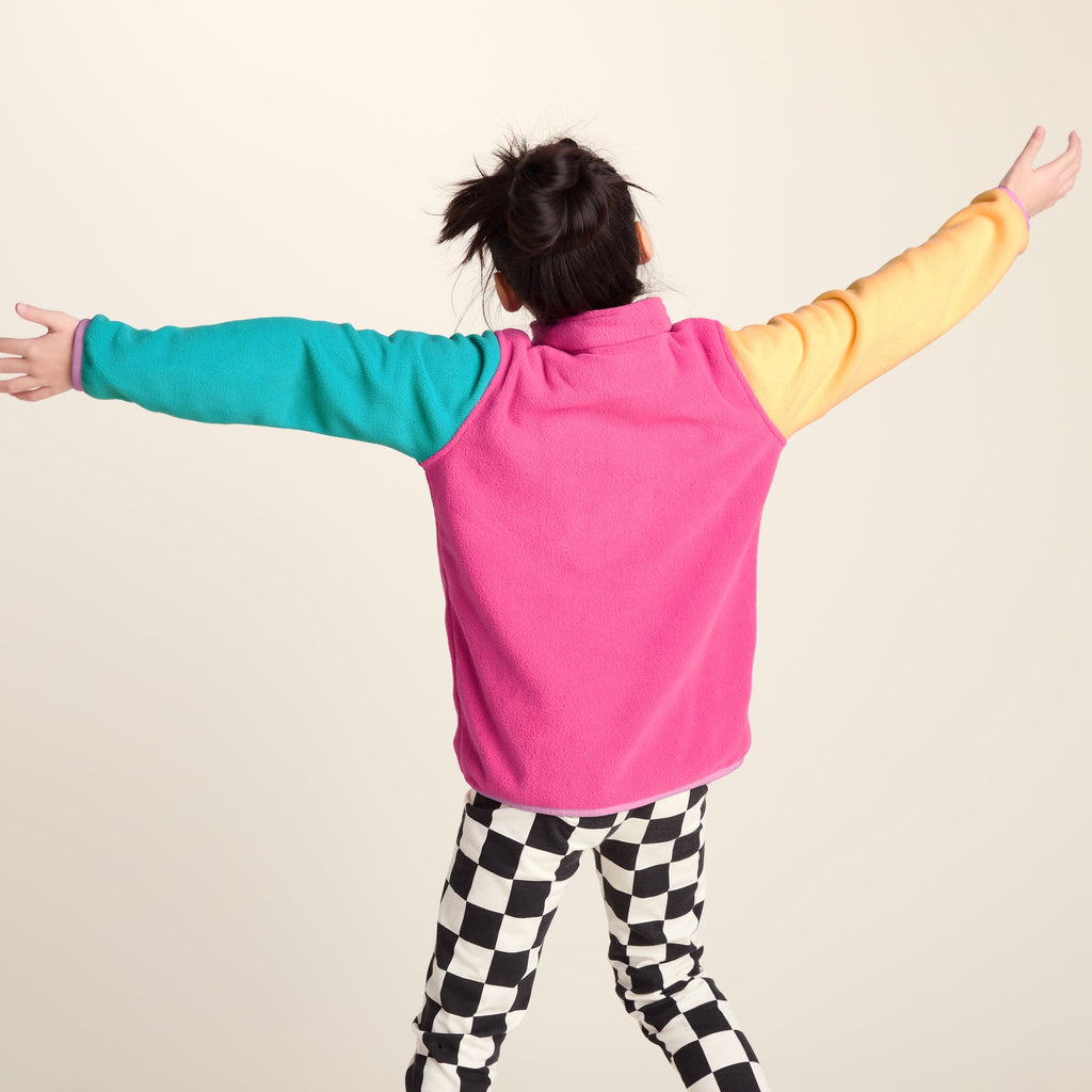 Texel Kids Shaun the Sheep Fleece Zip Neck - Strawberry Dream - Image 3