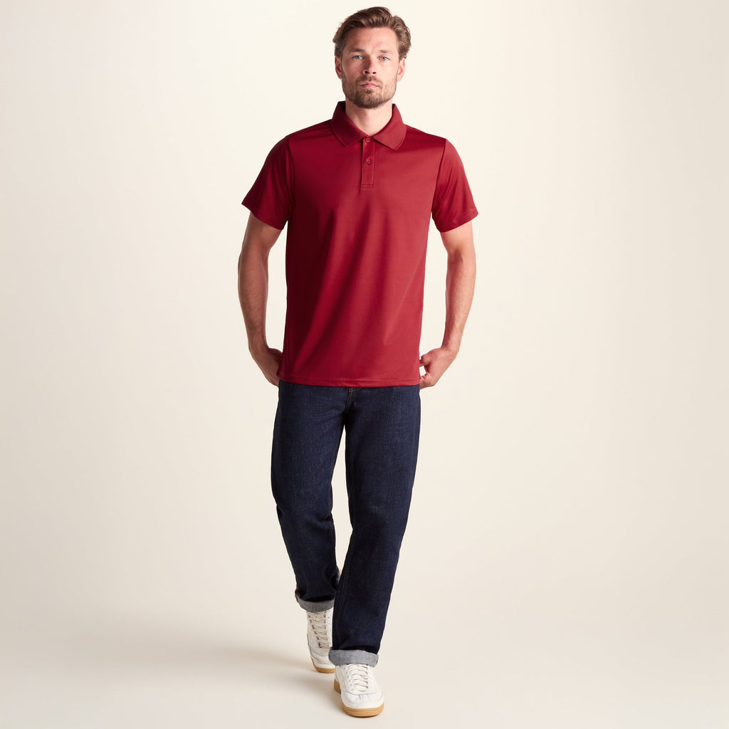Torres Mens Tech Polo - Chilli - Image 2