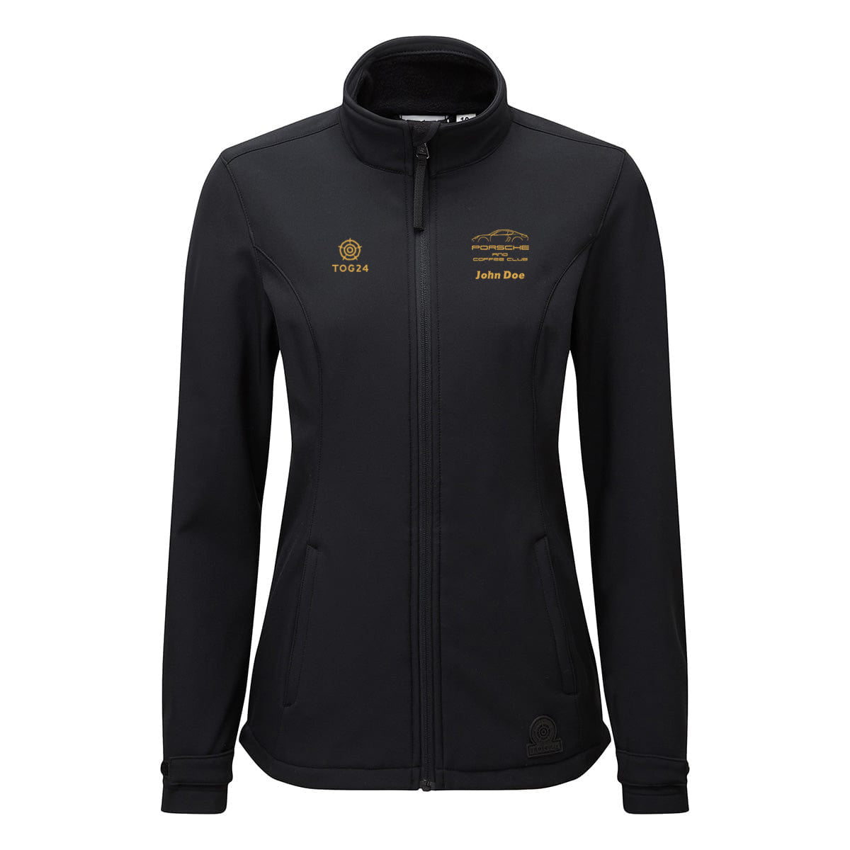 Porsche & Coffee Club Coupe Womens - Valley Softshell Jacket Black