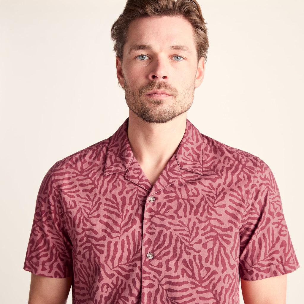 Wallsend Mens Short Sleeve 100% Cotton Supersoft Shirt - Redwood - Image 6