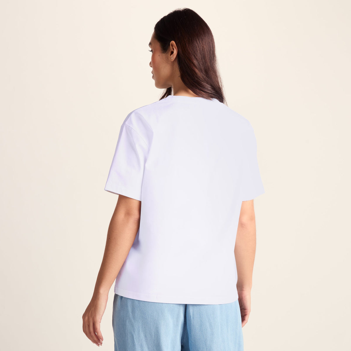 Wave Womens Premium Supersoft Relaxed Fit T-Shirt - Optic White - Image 4