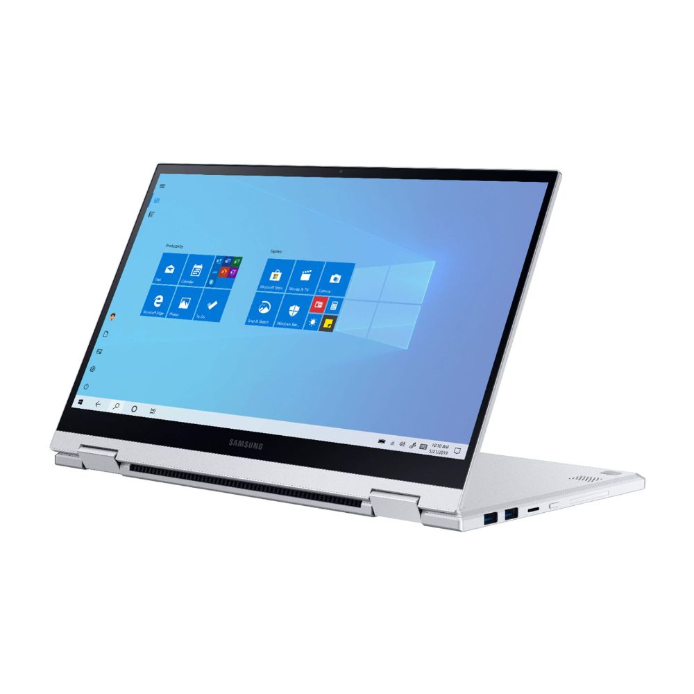 Samsung Galaxy Book Flex Alpha ƒ?? 2-in-1 13.3" QLED Touch ƒ?? i5-10210U ƒ?? 8GB RAM ƒ?? 256GB SSD ƒ?? Royal Silver ƒ?? NP730QCJ-K01US