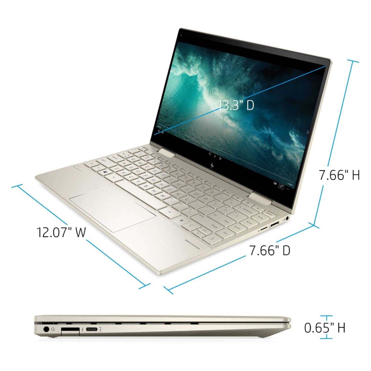 HP ENVY x360 ƒ?? 2-in-1 13.3" OLED Touch ƒ?? i7-1195G7 ƒ?? 8GB RAM ƒ?? 512GB SSD ƒ?? 13M-BD1033DX