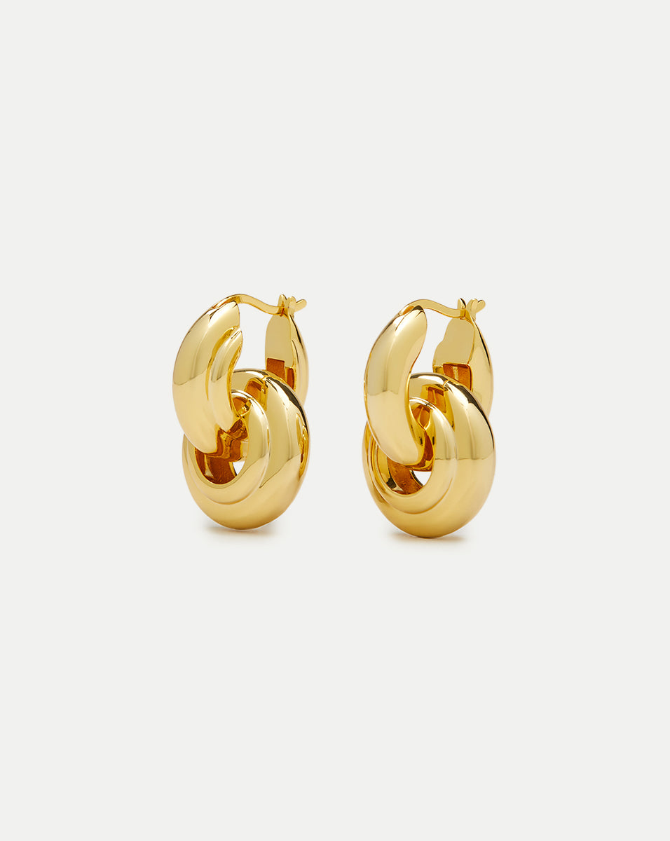 Interlocking Hoop Earrings