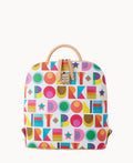 Art Deco Zip Pod Backpack - White