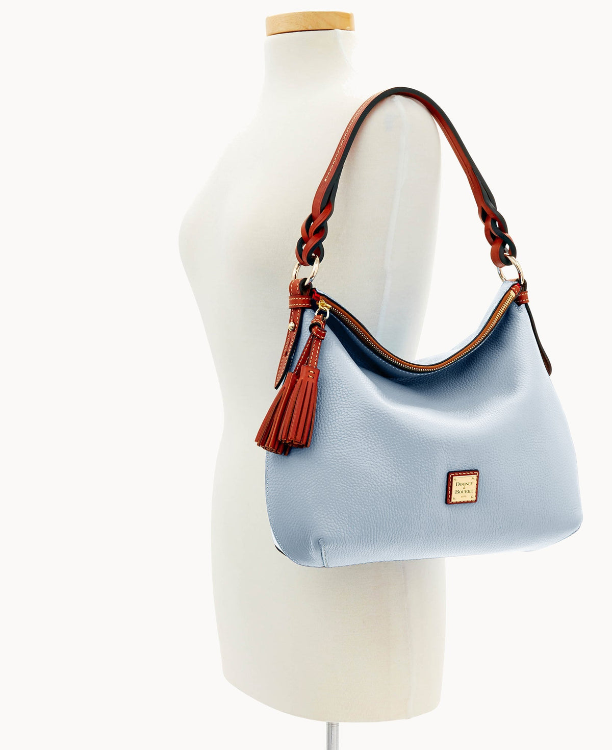 Pebble Grain Twist Strap Hobo - Image 80