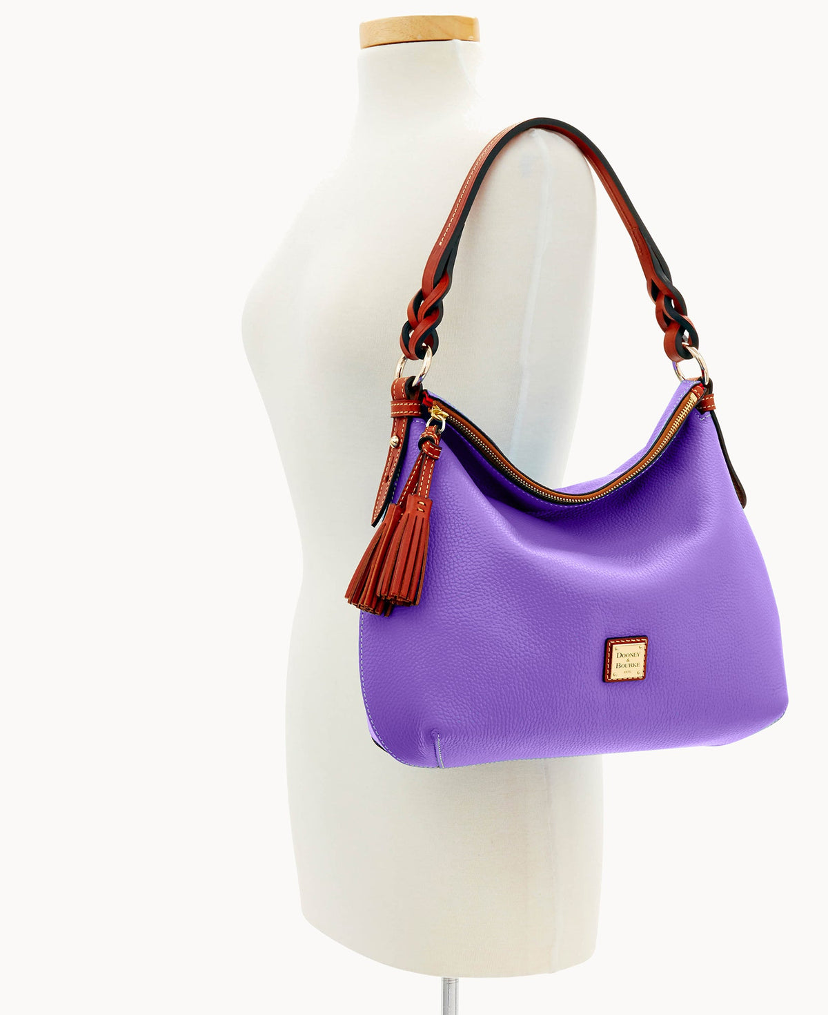 Pebble Grain Twist Strap Hobo - Image 84