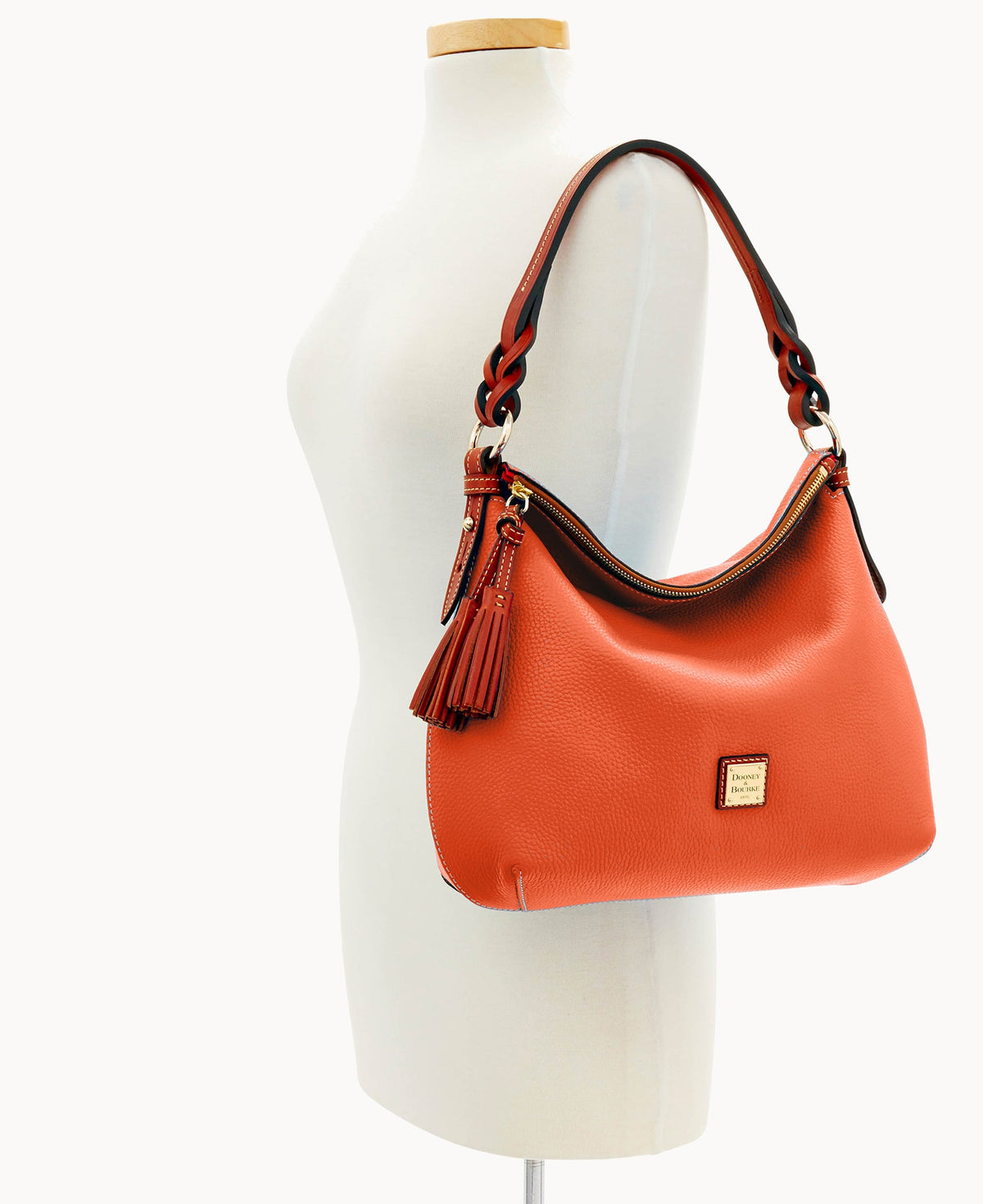 Pebble Grain Twist Strap Hobo - Image 88