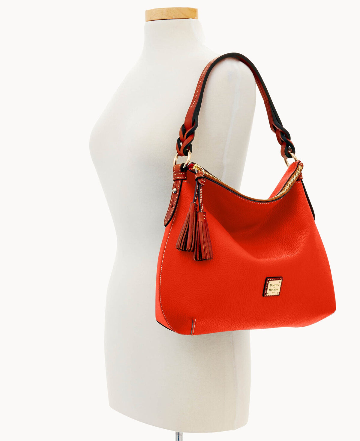 Pebble Grain Twist Strap Hobo - Image 56