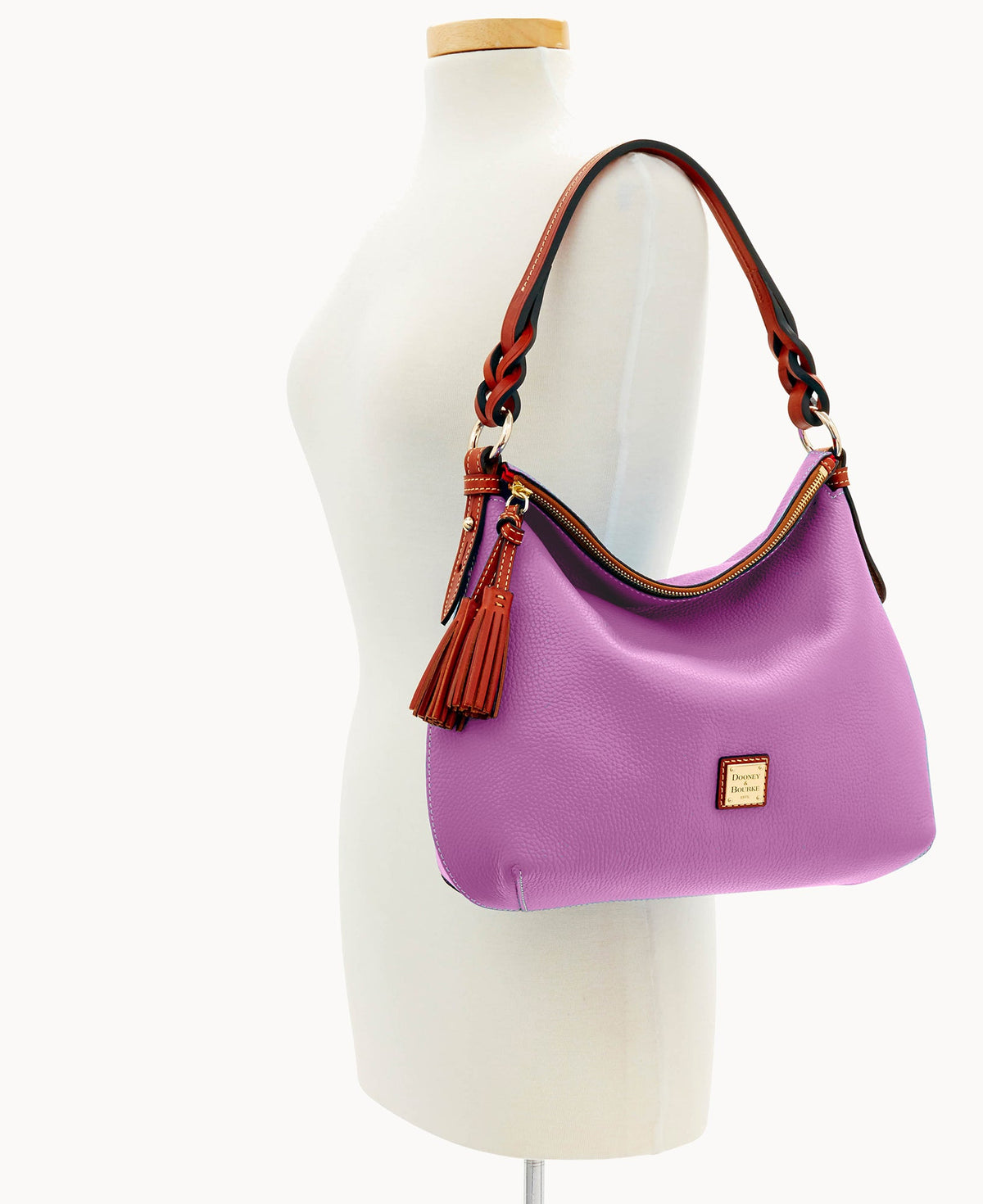 Pebble Grain Twist Strap Hobo - Image 72