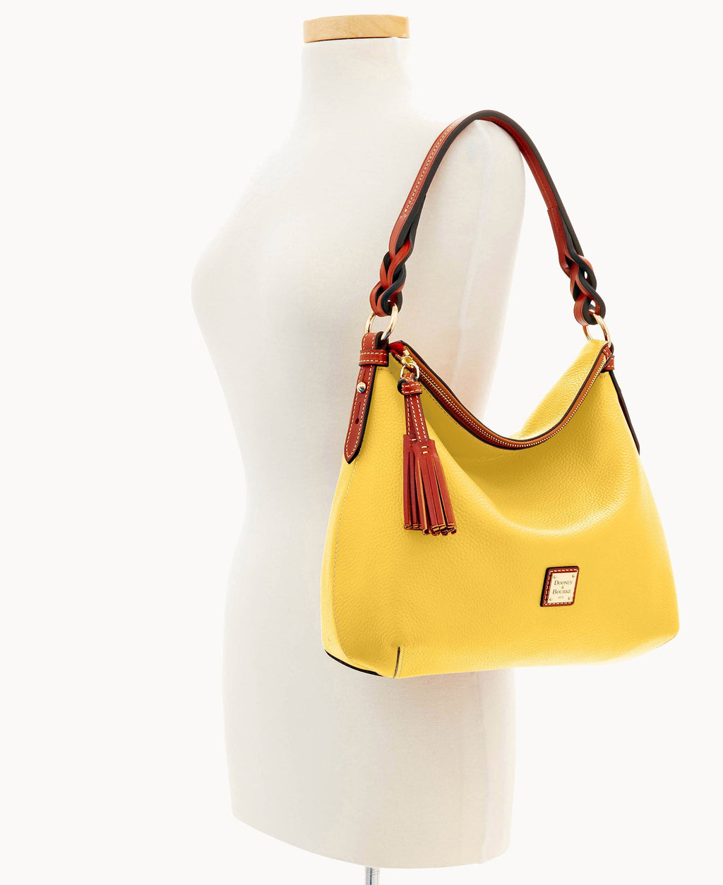 Pebble Grain Twist Strap Hobo - Image 104