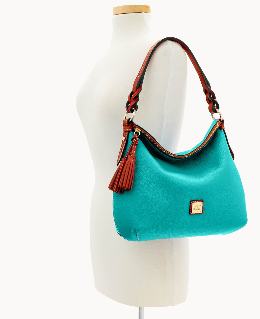 Pebble Grain Twist Strap Hobo - Image 100