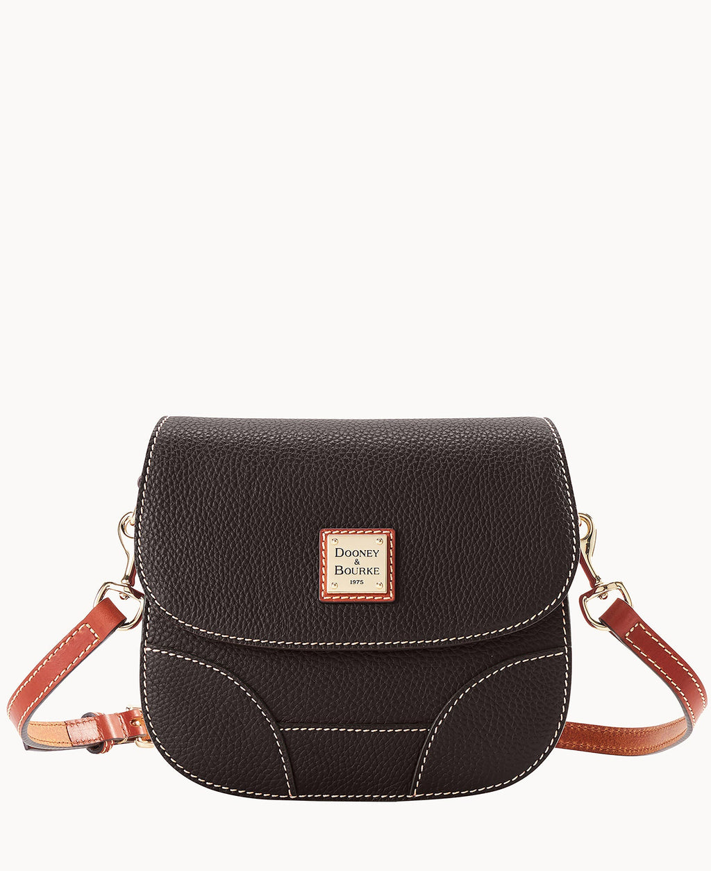 Pebble Grain Saddle Bag - Brown Tmoro