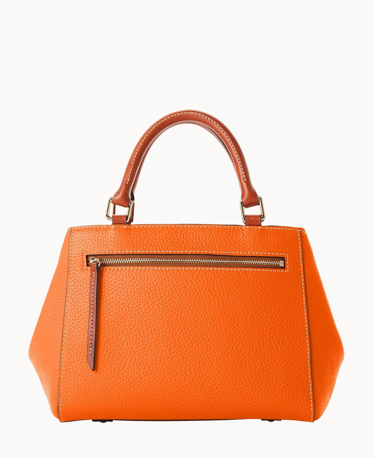Pebble Grain Small Zip Satchel - Image 34