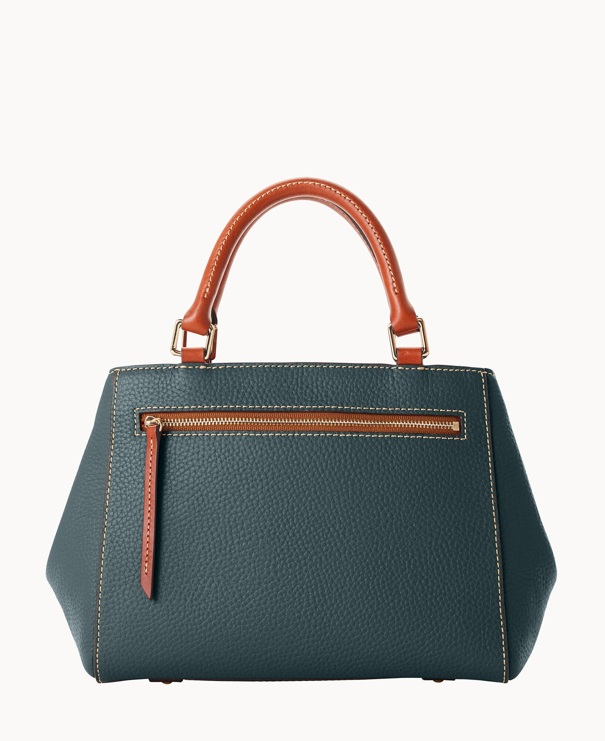 Pebble Grain Small Zip Satchel - Image 54