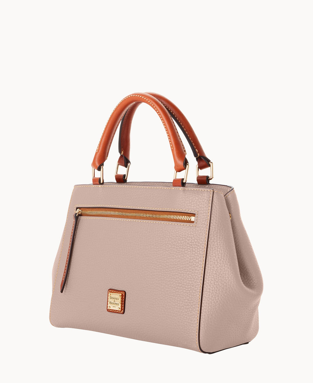 Pebble Grain Small Zip Satchel - Image 77